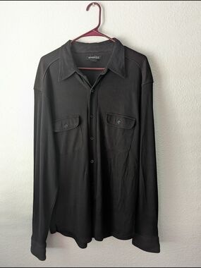 Kenneth Cole Black Womans Button-Up Shirt